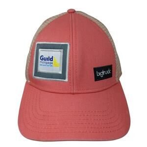 Guild Mortgage Bigtruck Trucker Hat Pink One Size Adjustable Mesh Back